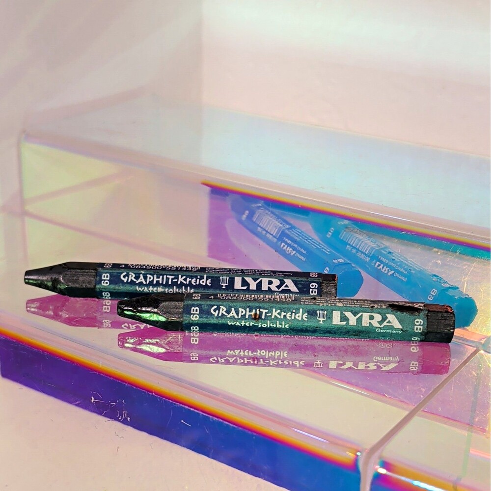 LYRA Graphit-Kreide Water-Soluble 6B Black Chalk Stick, Single Color Chalk